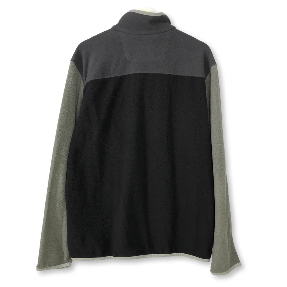 The North Face Black Gray Quarter Zip Pullover XL